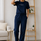 🌙 Summer Soul Navy Blue Co-Ord Set